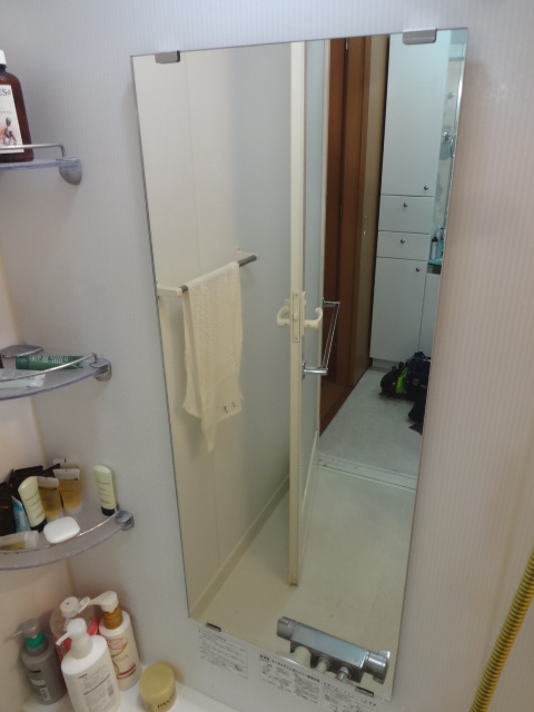 浴室鏡の写真